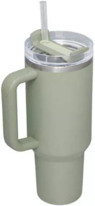 STANLEY Stanley 40 oz Stainless Steel H2.0 Flowstate Quencher Tumbler - Hearth & Hand with Magnolia Restful Green